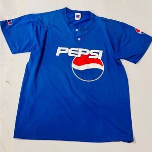 Vintage Pepsi Russell Athletic Jersey Tee #23 Blue Men’s L